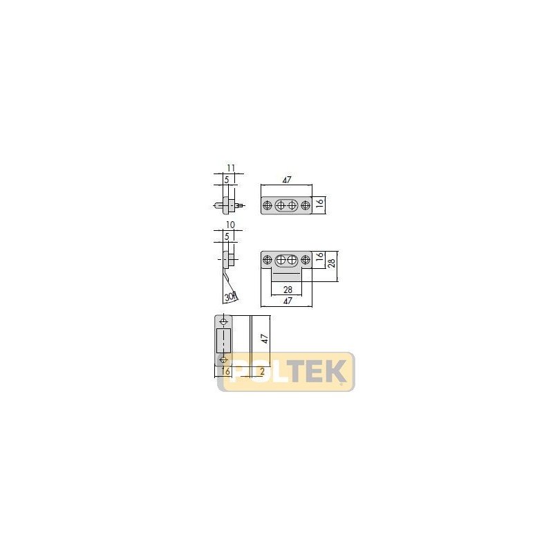 COPPIA CONTATTI CISA PER SERRATURE