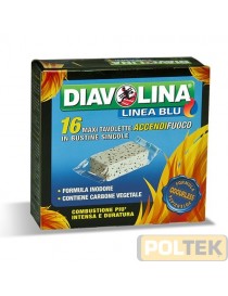 DIAVOLINA ACCENDIFUOCO MAXI TAVOLETTE ODOURLESS pz.16
