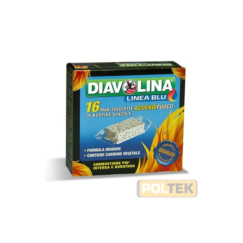 Formula inodore, ideale per camini e barbecue. Maxi tavolette potenziate con carbone vegetale, offrono una combustione più inte