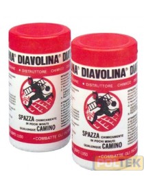 DIAVOLINA SPAZZACAMINO CARBONE LEGNA