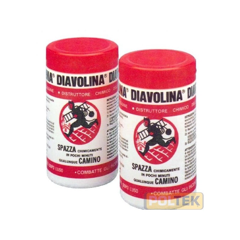 Diavolina Spazzacamino: la polvere chimica che in pochi minuti libera tubi e canne fumarie. Usato all'inizio e alla fine della s