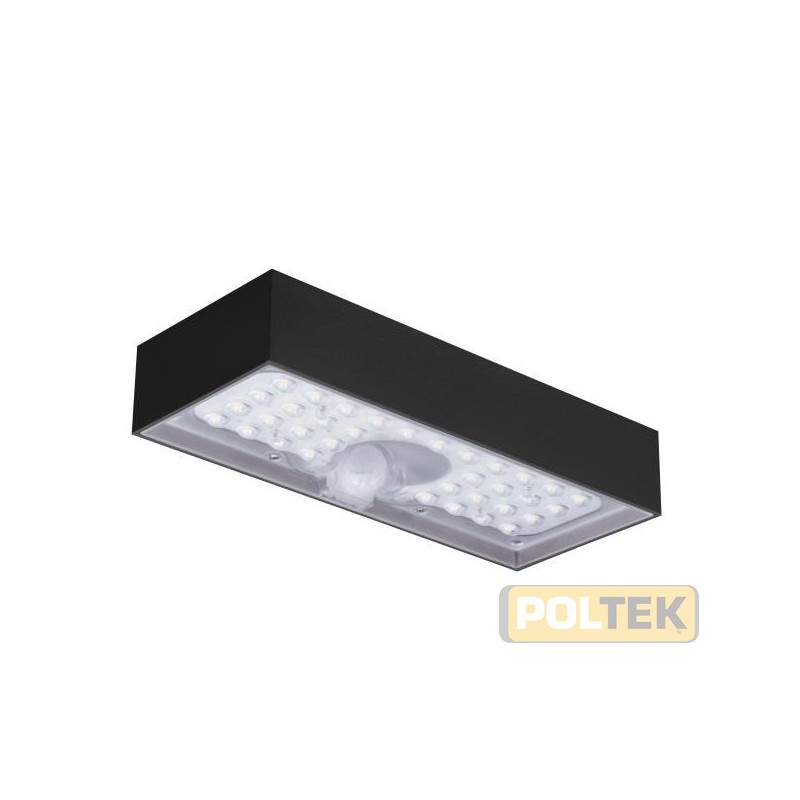 CENTURY APPLIQUE LED SOLAR DOMINO NERO 6W 4000K