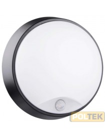 CENTURY PLAFONIERA LED OASI TONDA NERA SENSORE 14W