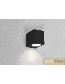 CENTURY APPLIQUE LED AXO QUADRATA MONODIREZIONALE NERA