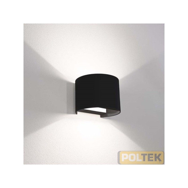 CENTURY APPLIQUE LED UPDOWN TONDO NERO 10W