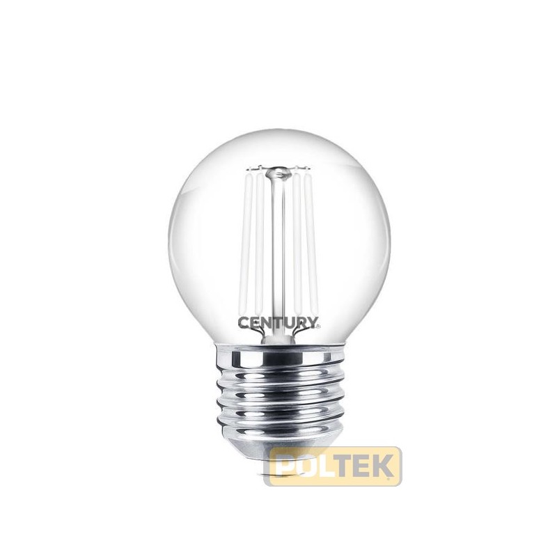 CENTURY LAMPADA LED WHITE SFERA E27 4,5W 470lm