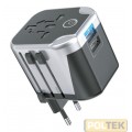 ADATTATORE UNIVERSALE DA VIAGGIO CON USB