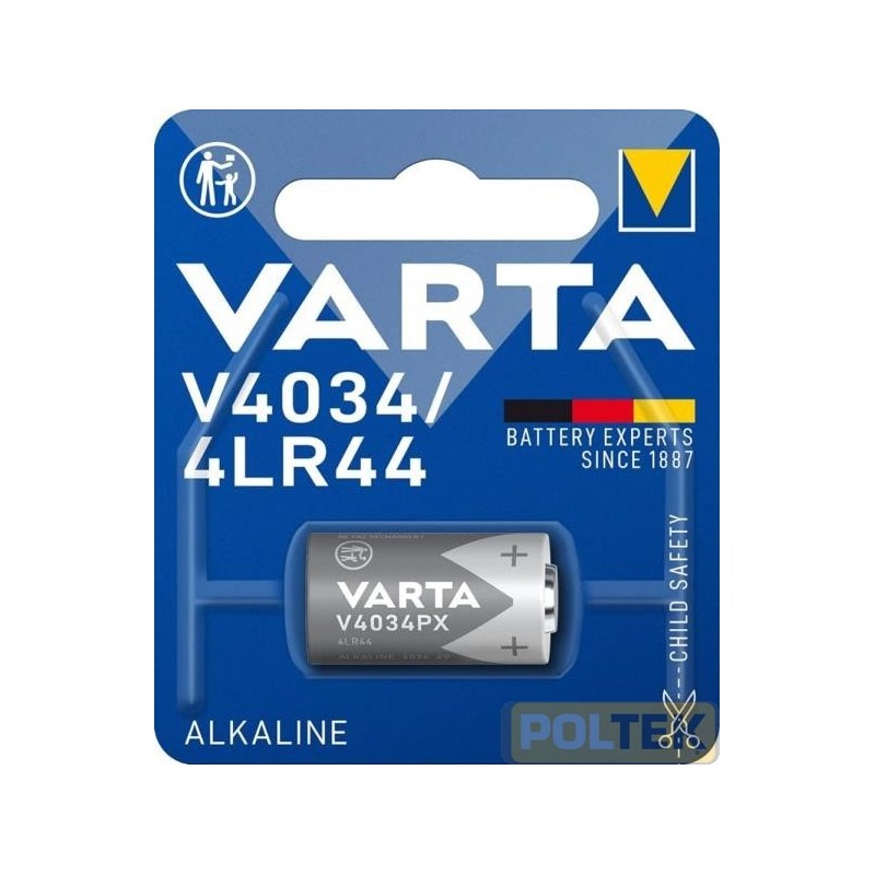 VARTA BATTERIA ALKALINA V4034/4LR44