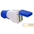 ADATTATORE INDUSTRIALE FME DA SPINA BLU A 2 PRESE