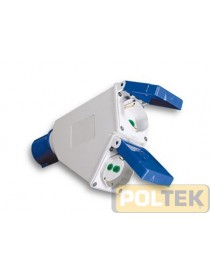 ADATTATORE INDUSTRIALE FME 2P+T 16A CEE IP44