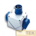 ADATTATORE INDUSTRIALE FME 220V 2P+T 16A IP44