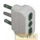 Adattatore semplice spina italiana 2P+T 16A presa bipasso 2P+T 16A