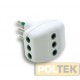 ADATTATORE FME TRIPLO 2P+T 10A