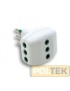 ADATTATORE FME TRIPLO 2P+T 10A