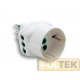 Adattatore triplo SK - Spina 2P+T 10A - Prese 2P+T 10A + 1 Schuko