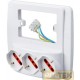 Multipresa da parete con 3 prese schuko bivalenti 10/16A