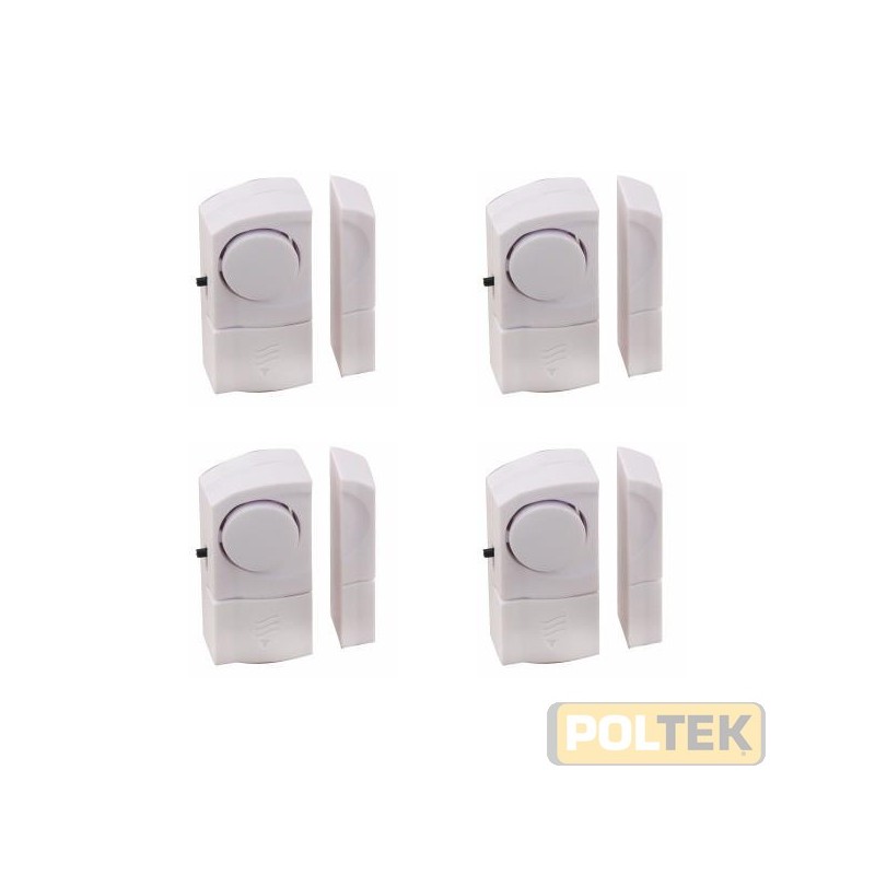 Mini allarme magnetici. I contatti si fissano (con adesivo) sulla finestra o porta (infisso o sul vetro) della stanza per proteg