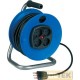 Avvolgicavo 230 V~ serie “mini” con 50 m di cavo H05VV-F 3 x 1,5 mm², spina 16 A 2P+T, 2 prese bivalenti 10 / 16 A 2P+T, 2 