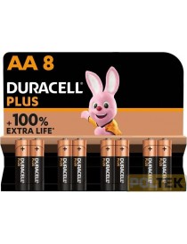 DURACELL BATTERIA PLUS BLISTER pz.8 STILO AA 1,5V