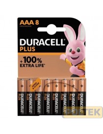 DURACELL BATTERIA PLUS BLISTER pz.8 MINISTILO AAA 1,5V