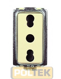 COMP. SERIE MAGIC PRESA BIVALENTE DI SICUREZZA 10-16A