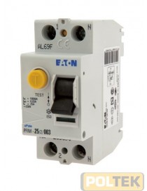 INTERRUTTORE MAGNETOTERMICO 2P+N 2 MODULI 4,5kA 25A