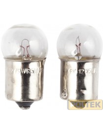 LAMPADINA AUTO TARGA 12V 5W (bl. pz.2)