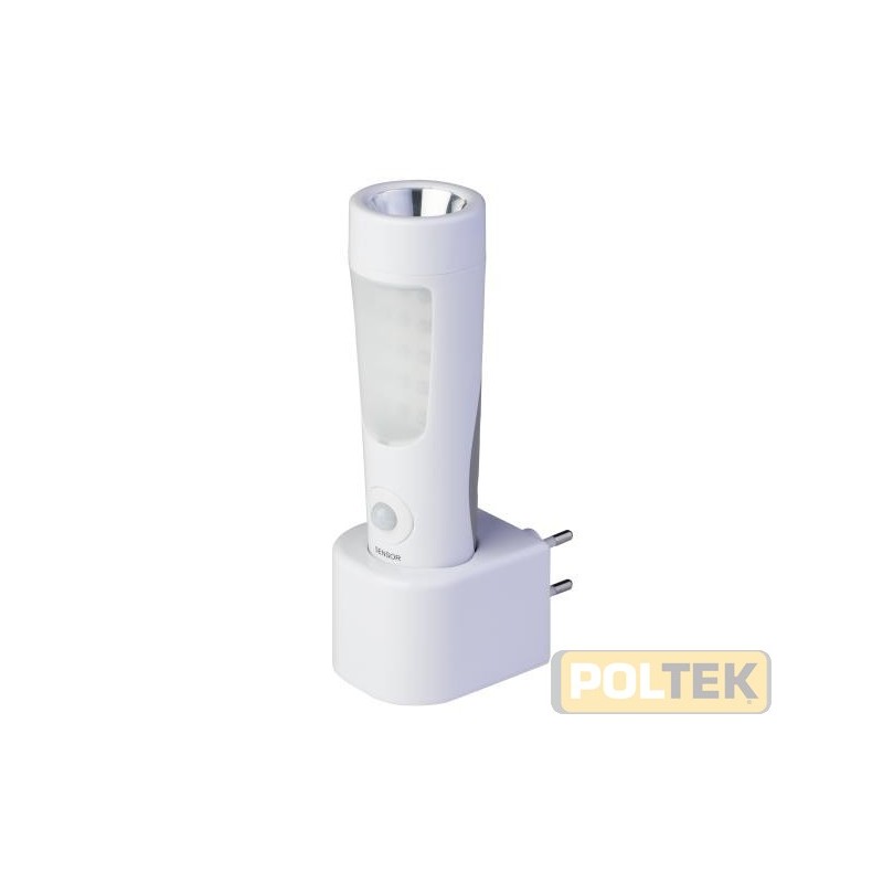 Lampada portatile, luce di emergenza e luce notturna Genialux 14 + 6 LED, 50 + 35 lm. Funziona senza fili e si ricarica ad induz