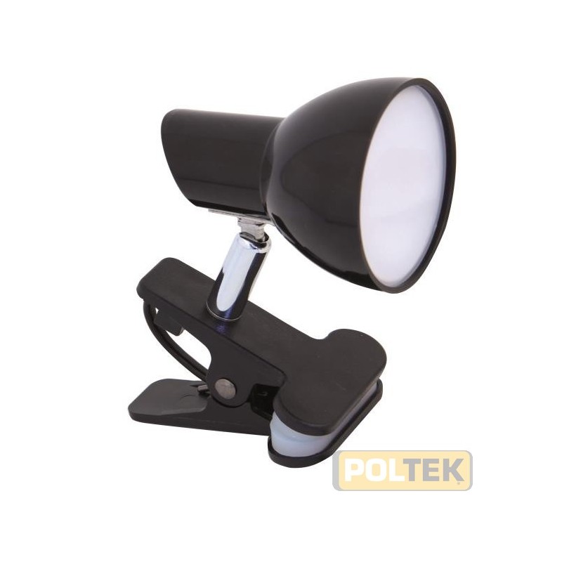 VELAMP LAMPADA DA TAVOLO LED CON CLIP NERA