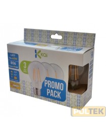 LAMPADA LED 3PACK GOCCIA 7W E27 806lm 2700°K