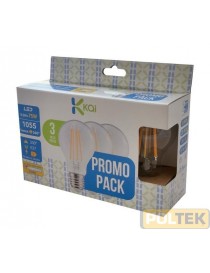 LAMPADA LED 3PACK GOCCIA 8,5W E27 1055lm 2700°K