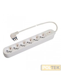 MULTIPRESA MULTISIZE 6PR SPINA 10A cavo 3x1 mt 1,5