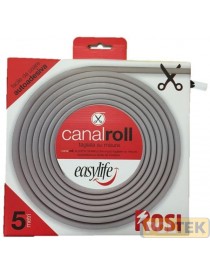 Canalina adesiva avvolgibile bianca - 5M in cartone appendibile