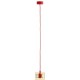 PENDANT MODERNO IN SILICONE E27 ROSSO