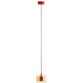 PENDANT MODERNO IN SILICONE E27 ROSSO