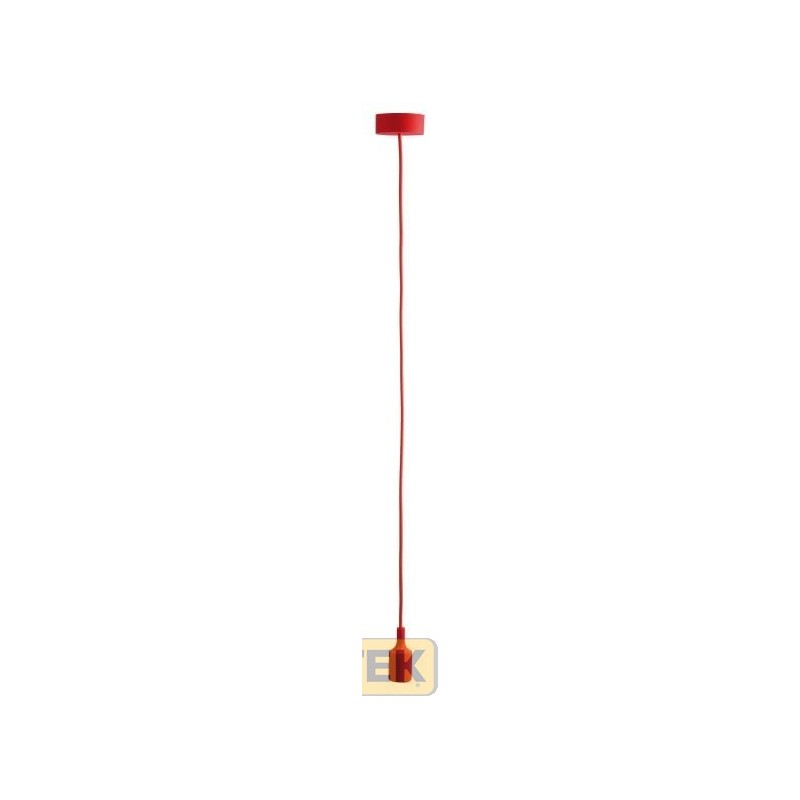 PENDANT MODERNO IN SILICONE E27 ROSSO