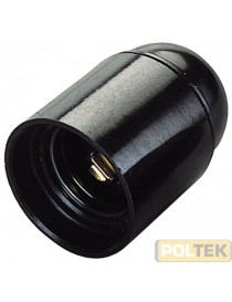 PORTA LAMPADA LISCIA NERA E14