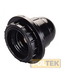 PORTA LAMPADA FILETTATA NERA E14