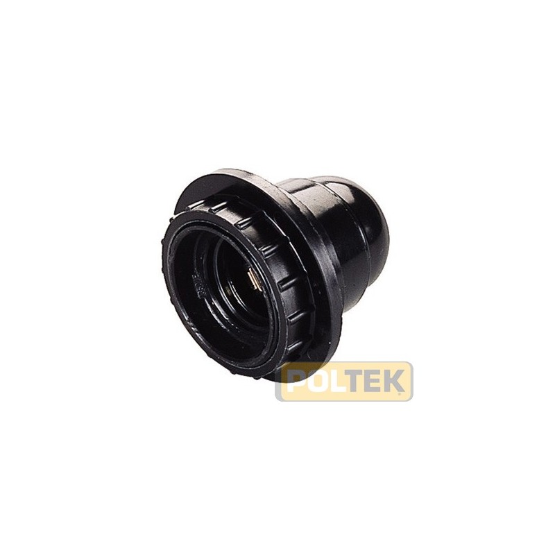 Portalampada E14, con quattro ghiere, corpo filettato, ENEC, IMQ, CE