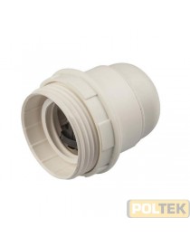 PORTA LAMPADA FILETTATA BIANCA E14