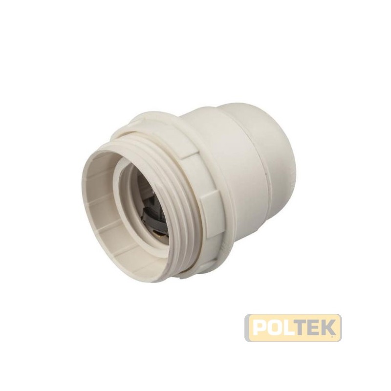 Portalampada E14, con quattro ghiere, corpo filettato, ENEC, IMQ, CE