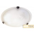 VELAMP PLAFONIERA TONDA CON DIFFUSORE ALABASTRO E27 d. cm 30