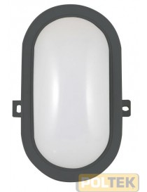 VELAMP PLAFONIERA OVALE LED 5,5W NERA