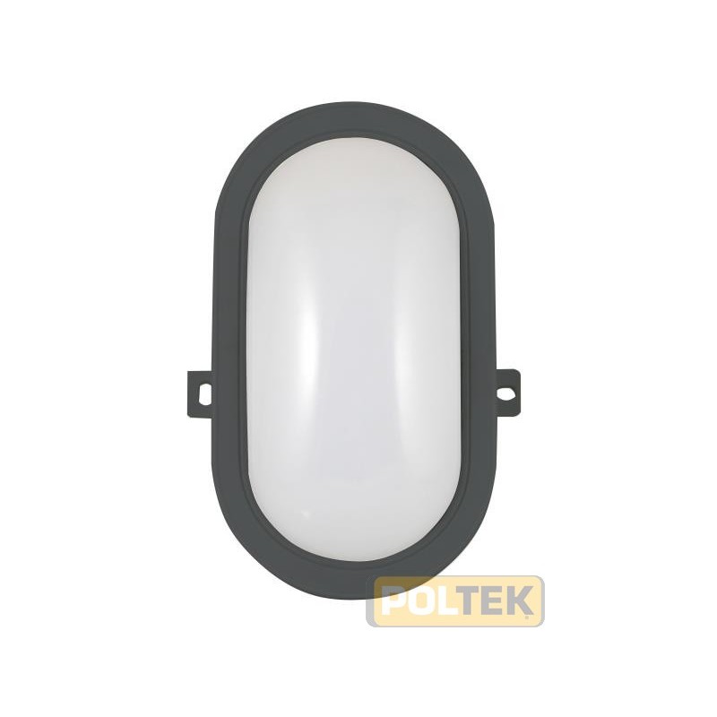 VELAMP PLAFONIERA OVALE LED 5,5W NERA