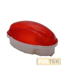 PLAFONIERA OVALE ROSSA IP65