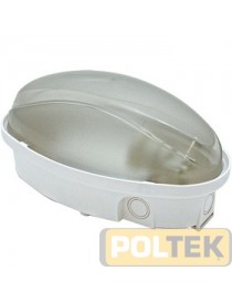 PLAFONIERA OVALE PANDA FME BIANCA IP65 12W