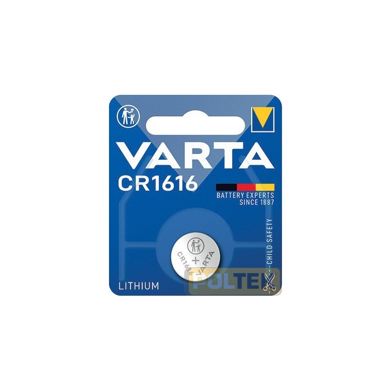 VARTA BATTERIA BUTTON LITHIUM CR1616 3V