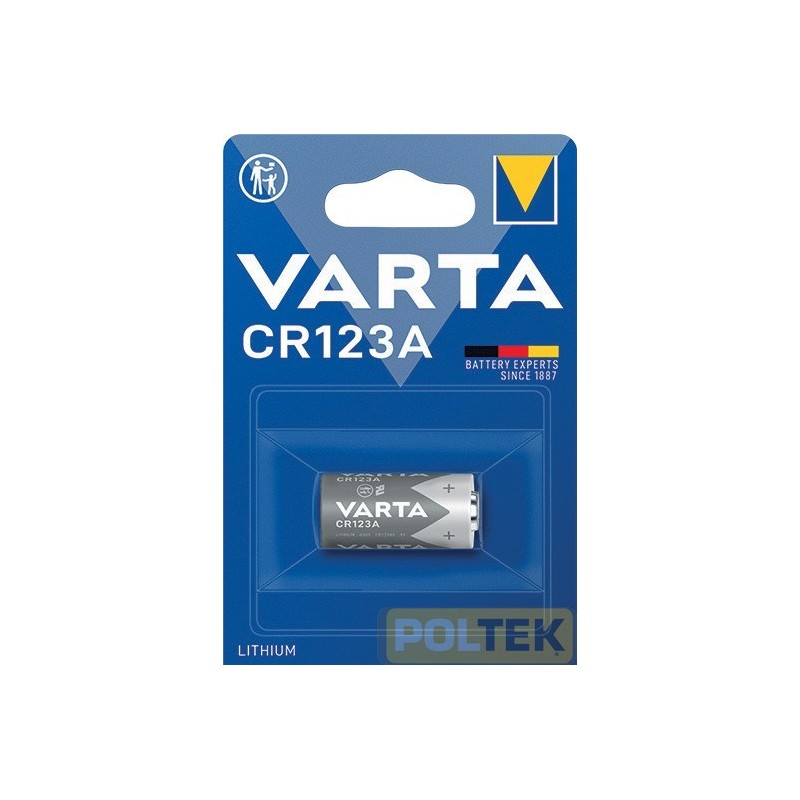 VARTA BATTERIA PHOTO LITIO CR123A 1300mAh 3V