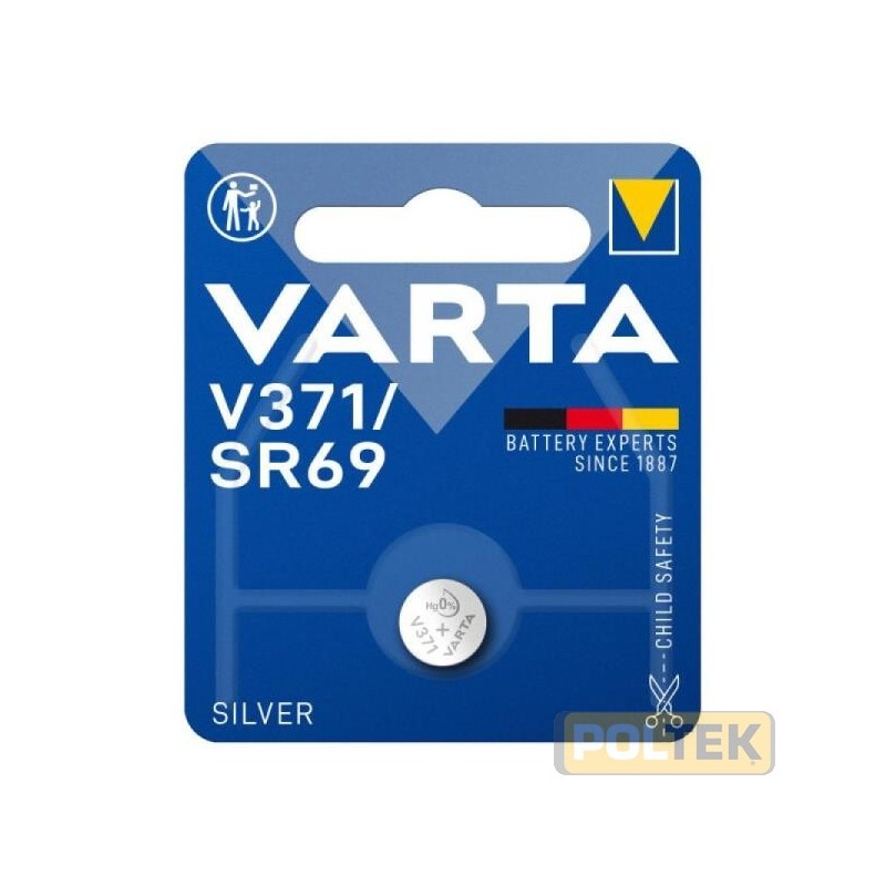 VARTA BATTERIA BUTTON OSS. ARGENTO V371