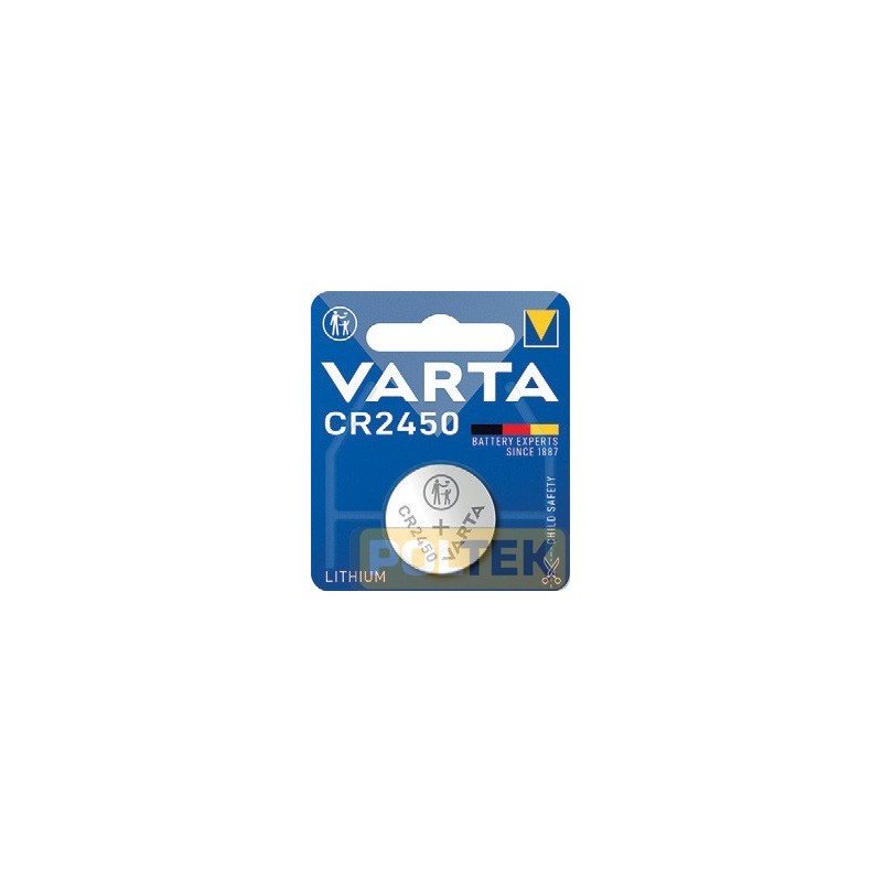 VARTA BATTERIA BUTTON LITHIUM CR2450 3V